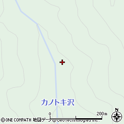 カノトキ沢周辺の地図