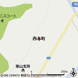 岩手県一関市東山町長坂西本町周辺の地図