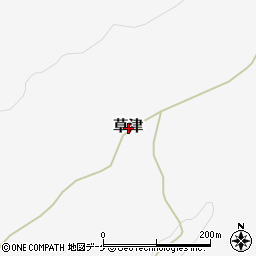 山形県酒田市草津周辺の地図