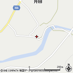 山形県酒田市升田東向43周辺の地図