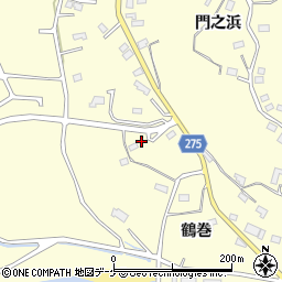 岩手県大船渡市末崎町鶴巻周辺の地図