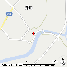 山形県酒田市升田東向49周辺の地図