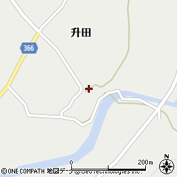 山形県酒田市升田東向48周辺の地図