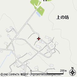 岩手県陸前高田市小友町上の坊周辺の地図
