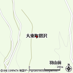 岩手県一関市大東町摺沢周辺の地図