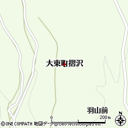 岩手県一関市大東町摺沢周辺の地図