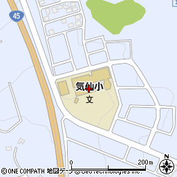 陸前高田市立気仙小学校周辺の地図