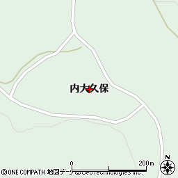 岩手県一関市大東町大原（内大久保）周辺の地図