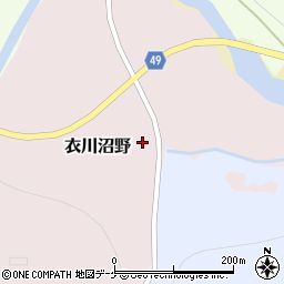 岩手県奥州市衣川沼野1-2周辺の地図