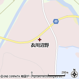 岩手県奥州市衣川沼野3周辺の地図