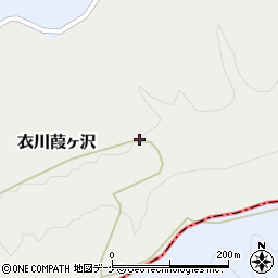 岩手県奥州市衣川葭ヶ沢27-6周辺の地図