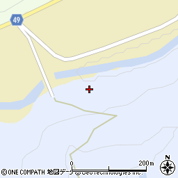 柳沢ダム周辺の地図