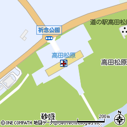 高田松原周辺の地図