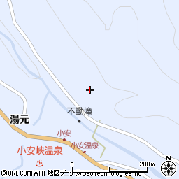 秋田県湯沢市皆瀬滝ノ上周辺の地図
