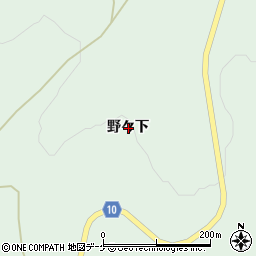 岩手県一関市大東町大原野々下周辺の地図