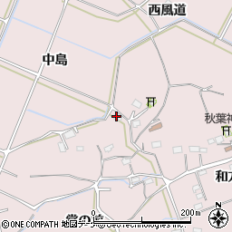 岩手県陸前高田市米崎町中島周辺の地図