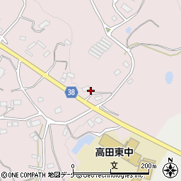 岩手県陸前高田市米崎町（西風道）周辺の地図