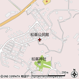 松峯公民館周辺の地図
