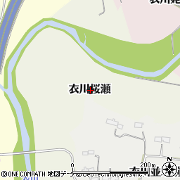 岩手県奥州市衣川桜瀬周辺の地図