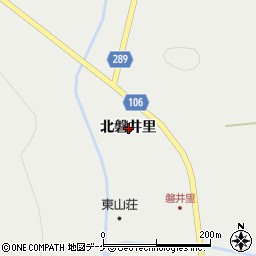 岩手県一関市東山町長坂北磐井里周辺の地図