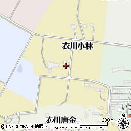 岩手県奥州市衣川小林13周辺の地図