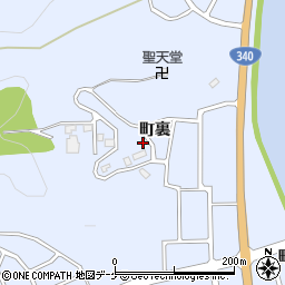 岩手県陸前高田市気仙町町裏周辺の地図