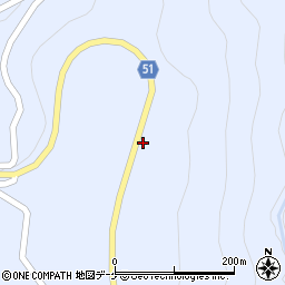 秋田県湯沢市皆瀬石森周辺の地図