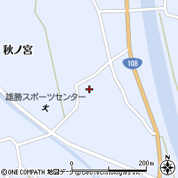 秋田県湯沢市秋ノ宮堰ノ口165周辺の地図