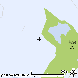 秋田県湯沢市皆瀬松森周辺の地図