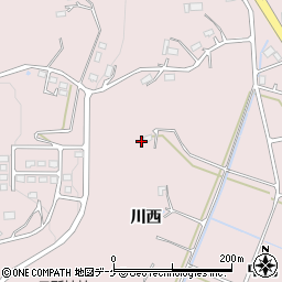 岩手県陸前高田市米崎町川西84周辺の地図