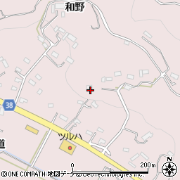 岩手県陸前高田市米崎町和野周辺の地図