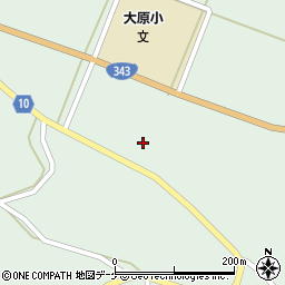 岩手県一関市大東町大原（下七切）周辺の地図