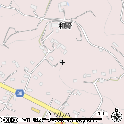 岩手県陸前高田市米崎町和野55周辺の地図