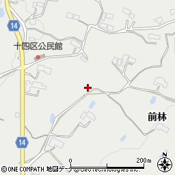 岩手県西磐井郡平泉町長島前林周辺の地図