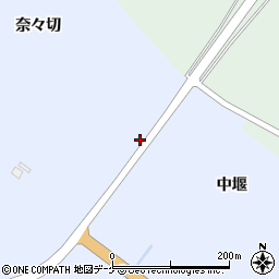 岩手県陸前高田市気仙町中堰周辺の地図