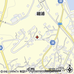 岩手県大船渡市末崎町細浦13周辺の地図