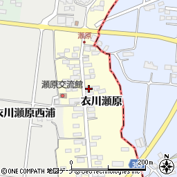 岩手県奥州市衣川瀬原37周辺の地図