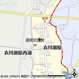 岩手県奥州市衣川瀬原7周辺の地図