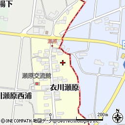 岩手県奥州市衣川瀬原44-2周辺の地図