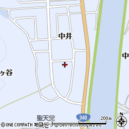 岩手県陸前高田市気仙町中井周辺の地図