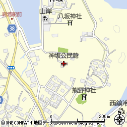 神坂公民館周辺の地図