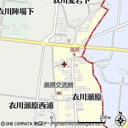 岩手県奥州市衣川瀬原2周辺の地図