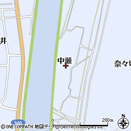 岩手県陸前高田市気仙町（中瀬）周辺の地図