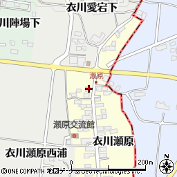 岩手県奥州市衣川瀬原1周辺の地図