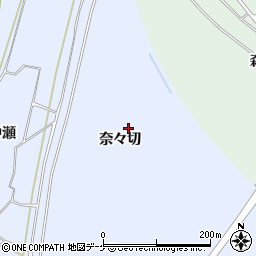 岩手県陸前高田市気仙町奈々切周辺の地図