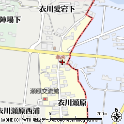 岩手県奥州市衣川瀬原47周辺の地図