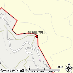箱根山神社周辺の地図