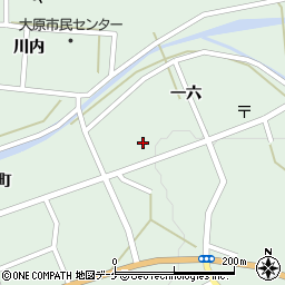 岩手県一関市大東町大原一六43周辺の地図