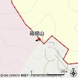 箱根山周辺の地図