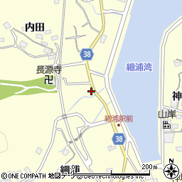 岩手県大船渡市末崎町細浦141周辺の地図